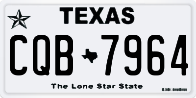TX license plate CQB7964