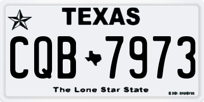 TX license plate CQB7973