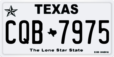 TX license plate CQB7975