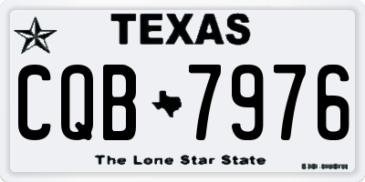 TX license plate CQB7976