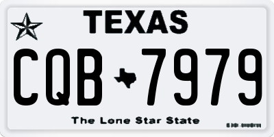 TX license plate CQB7979