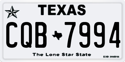 TX license plate CQB7994