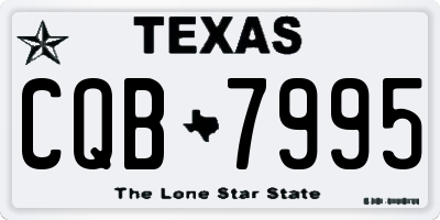 TX license plate CQB7995