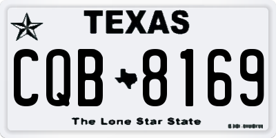TX license plate CQB8169