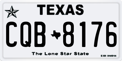 TX license plate CQB8176