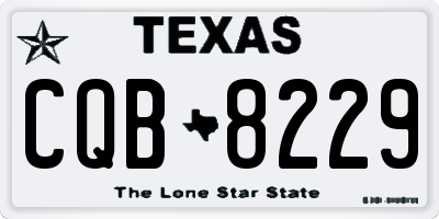 TX license plate CQB8229