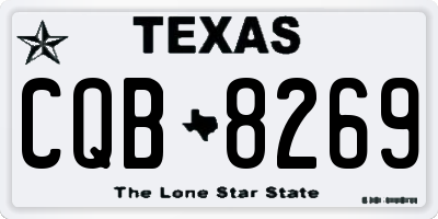 TX license plate CQB8269