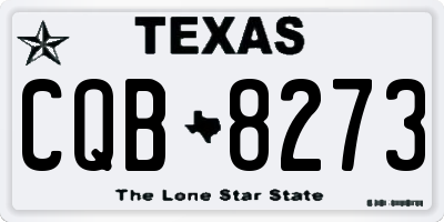 TX license plate CQB8273