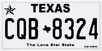 TX license plate CQB8324