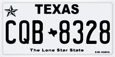 TX license plate CQB8328