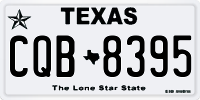 TX license plate CQB8395