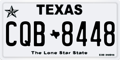 TX license plate CQB8448