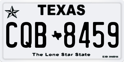 TX license plate CQB8459