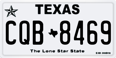 TX license plate CQB8469