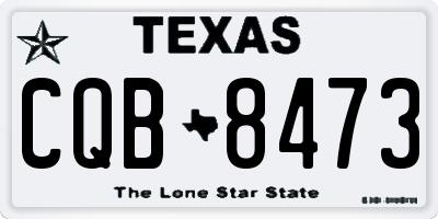 TX license plate CQB8473
