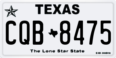 TX license plate CQB8475