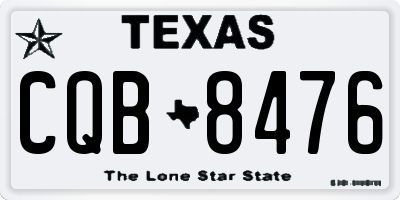 TX license plate CQB8476