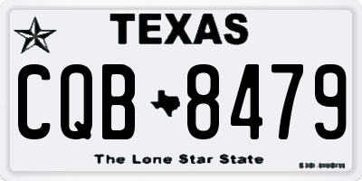 TX license plate CQB8479