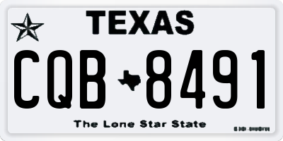 TX license plate CQB8491