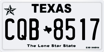 TX license plate CQB8517