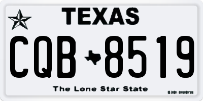 TX license plate CQB8519
