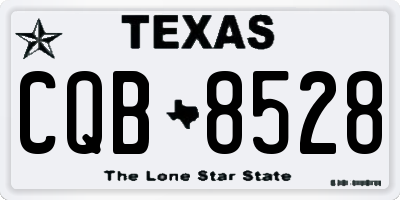 TX license plate CQB8528