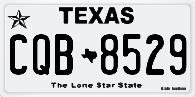 TX license plate CQB8529