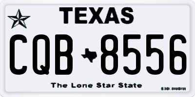 TX license plate CQB8556