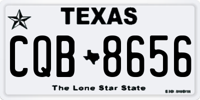 TX license plate CQB8656