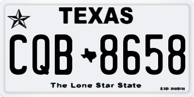 TX license plate CQB8658