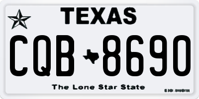 TX license plate CQB8690