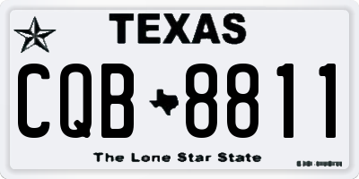 TX license plate CQB8811