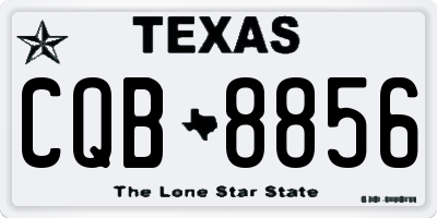 TX license plate CQB8856