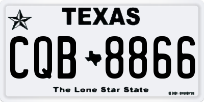 TX license plate CQB8866