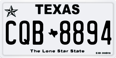 TX license plate CQB8894