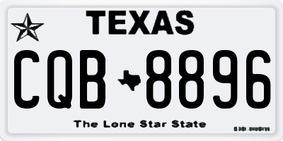 TX license plate CQB8896