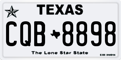 TX license plate CQB8898