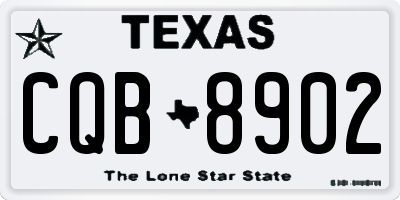 TX license plate CQB8902