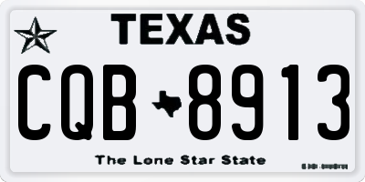 TX license plate CQB8913