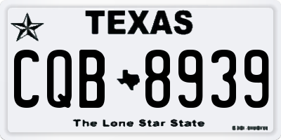 TX license plate CQB8939
