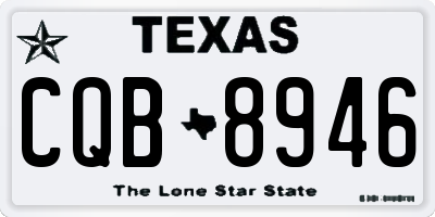 TX license plate CQB8946