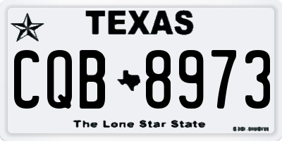 TX license plate CQB8973