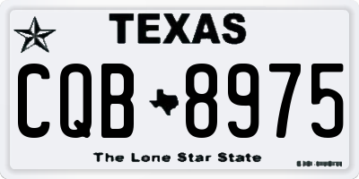 TX license plate CQB8975