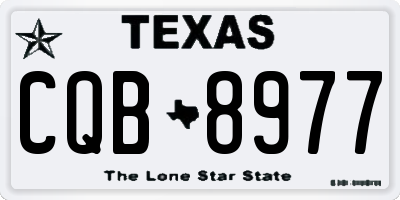 TX license plate CQB8977
