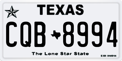 TX license plate CQB8994