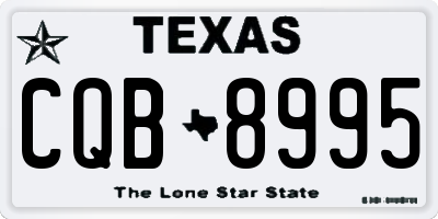 TX license plate CQB8995