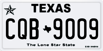 TX license plate CQB9009