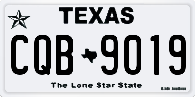 TX license plate CQB9019