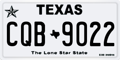 TX license plate CQB9022