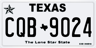 TX license plate CQB9024